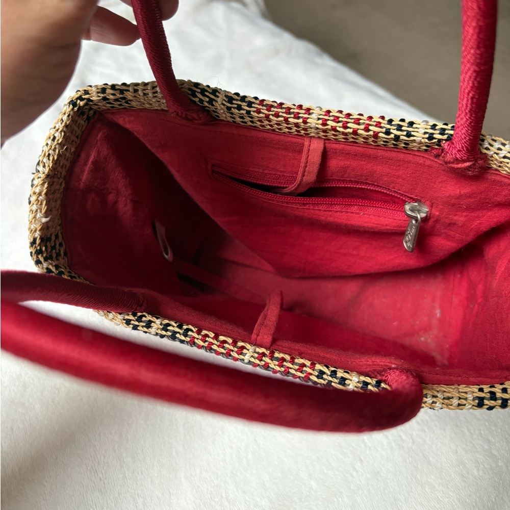 Red, Black, Tan Purse - Picture 4 of 4
